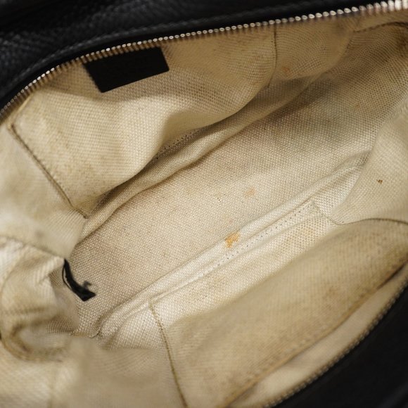 GUCCIAuth  Soho Shoulder Bag 308364 Women's Leather Shoulder Bag Black - Picture 4 of 10